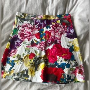 Alice & Olivia floral mini skirt